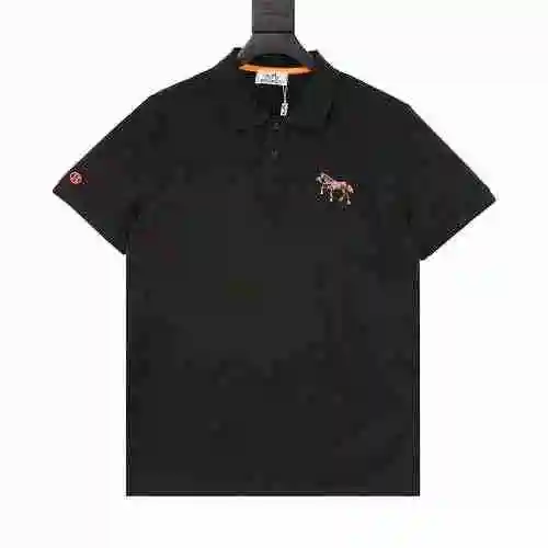 HERMES Polo con logo del caballo de batalla bordado de Hermès