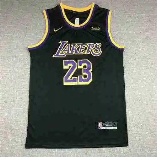 Camiseta Lakers 23 James Black Edición Recompensa