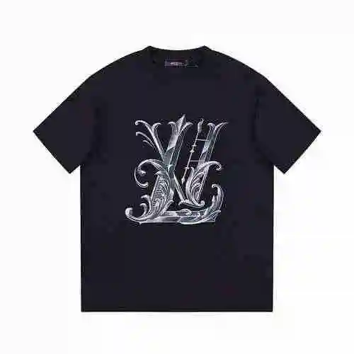 Louis Vuitton/Louis Vuitton Manga corta estampada con logotipo metálico</span>
