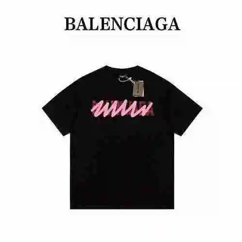 Logotipo BAL Balenciaga de alta calidad alterado manga corta.