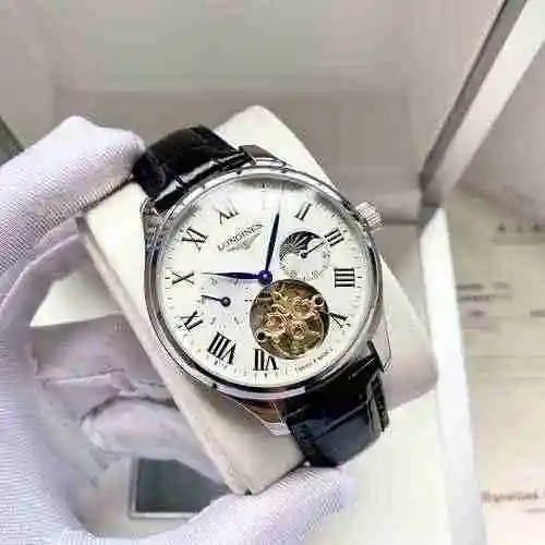 Reloj Longines para hombre combinado con movimiento mecánico original completamente automático Caja 