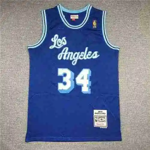 MN Vintage Laker 34 O'Neal LOS Azul