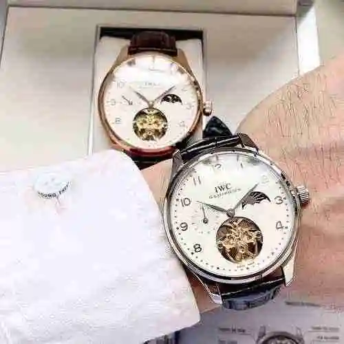 Wanguo Reloj Reloj para Hombre Combinado con Movimiento mecánico Original Completamente automático C