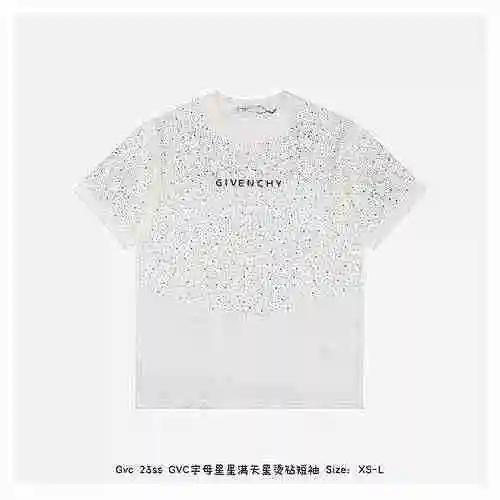 GVC 23ss GVC Letra Estrella sobre Sky Star Hot Diamond Manga corta