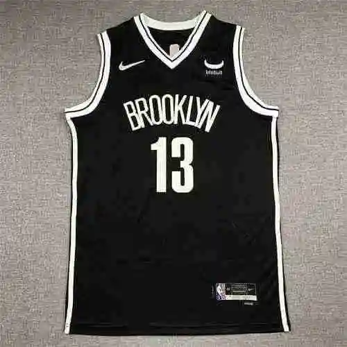 22ª temporada Nets 13 Harden Black 75º aniversario Nuevo objetivo