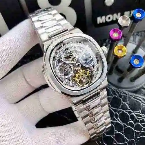 Reloj Patek Philippe para hombre combinado con movimiento mecánico original completamente automático