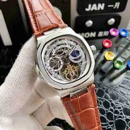 Reloj Patek Philippe para hombre combinado con movimiento mecánico original completamente automático