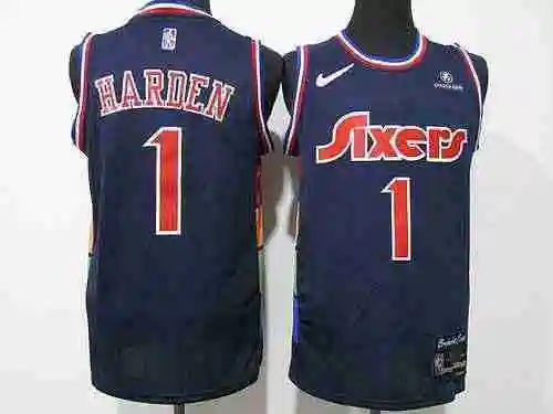 76er 1 Harden 75th Anniversary City Edition Dark Blue