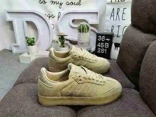 Los zapatos 281D para hombres y mujeres están hechos de un sistema genuino de tamaño medio # usando 