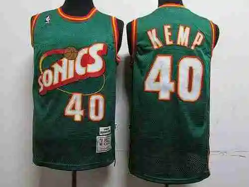 Supersonic 40 Sean Camp Logotipo vintage Verde Borde rojo