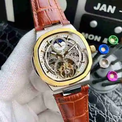 Reloj Patek Philippe para hombre combinado con movimiento mecánico original completamente automático