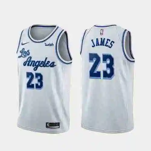 Camiseta Lakers 23 James White Temporada 19-20 Edición Ciudad