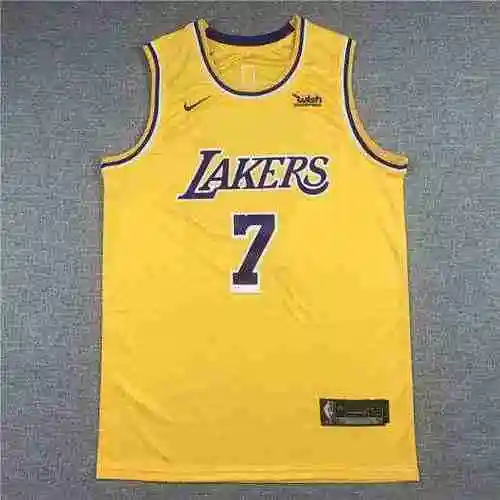Lakers 7 Anthony cuello redondo amarillo vintage