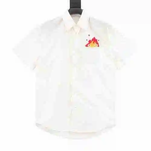 Loewe/Loewe 23ss Casifa Flame Camisa de manga corta bordada