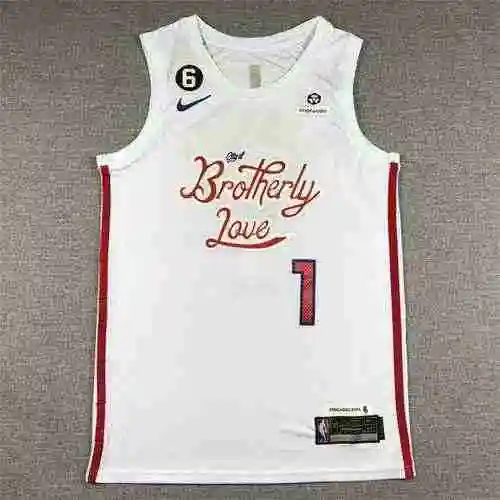 76ers 1st Harden 75th Anniversary 6 City Edition White