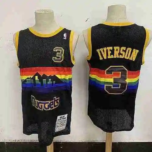 Nugget 3 Iverson Vintage Logo Rainbow Edition Snow Mountain Negro
