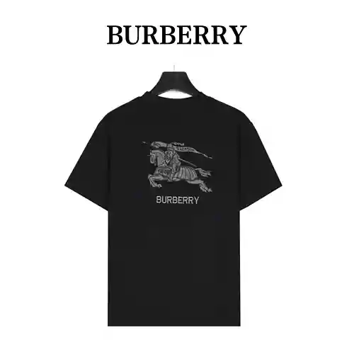 Burberry/Burberry 23ss Warrior Knight camiseta de manga corta bordada grande