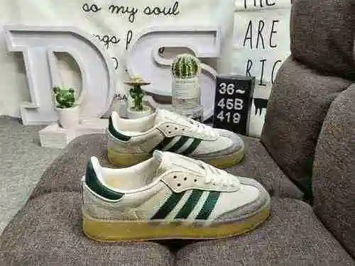 Los zapatos 419D para hombres y mujeres están hechos de un sistema genuino de tamaño medio # usando 