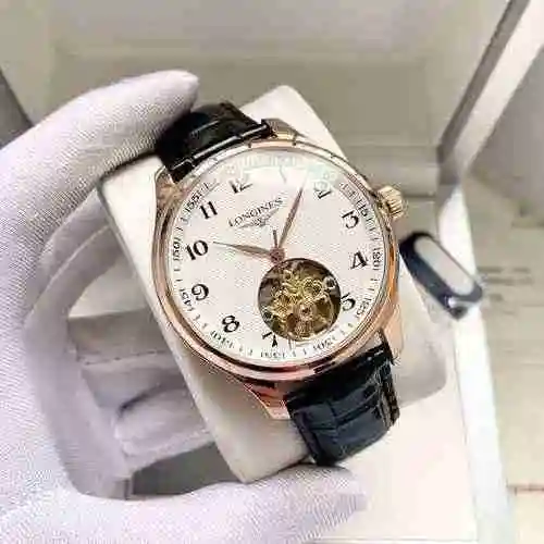 Reloj Longines para hombre combinado con movimiento mecánico original completamente automático Caja 
