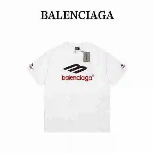BAL Balenciaga M logo bordado manga corta