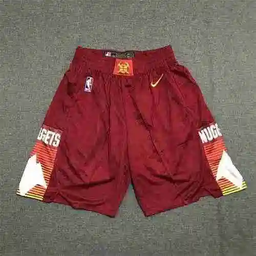 Pantalones cortos de fútbol Nuggets Wine Red temporada 20-21 City Edition
