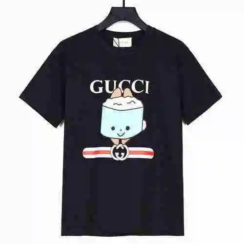 GUCCI Gucci 23ss Verano Nuevo Shortcake Impreso Manga corta