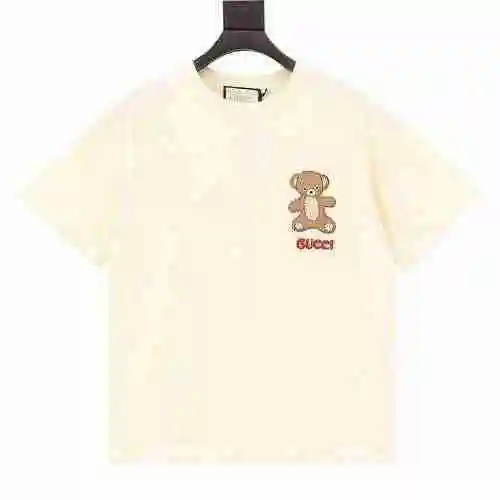 Camiseta de manga corta bordada con osito Zhangzi pegatina 23ss de G Family</span>