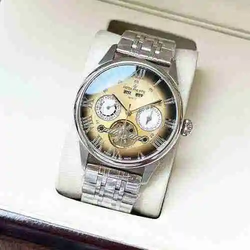 Reloj Patek Philippe para hombre combinado con movimiento mecánico original completamente automático