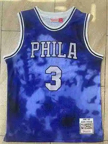 76ers Talla 3 Everson Vintage Estampado Azul