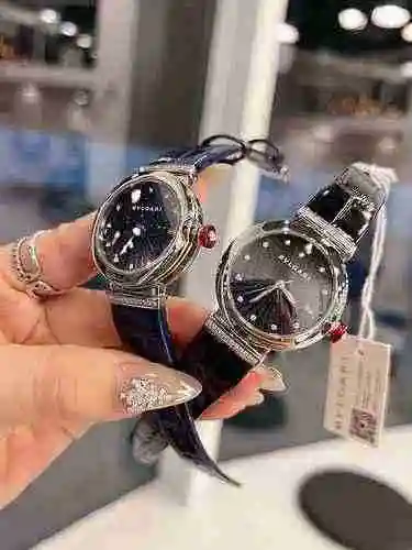 Reloj Bulgari Reloj para mujer combinado con movimiento mecánico original completamente automático C