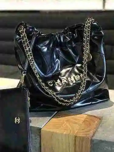 El bolso de cadena adopta tela de mezclilla importada, factura de bolsa de regalo de entrega de alta