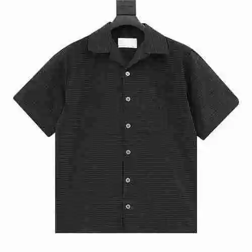 Prada Camisa Prada PRD 23SS Poplin Bermuda Oscuro Manga Corta
