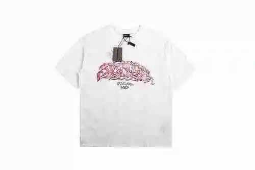 BLCG 2023SS Manga corta con estampado de graffiti de inyección de tinta