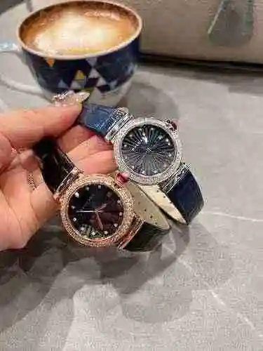 Reloj Bulgari Reloj para mujer combinado con movimiento mecánico original completamente automático C
