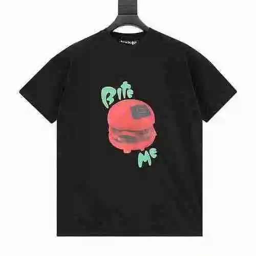 ACNE 23SS Camiseta colorida con estampado de Hamburgo