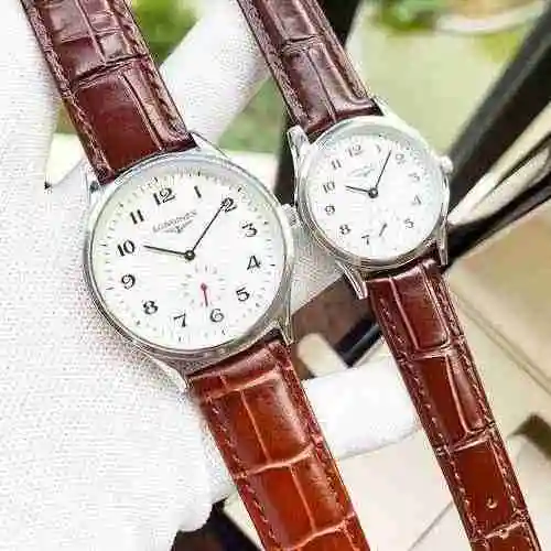 Reloj Longines Reloj de pareja emparejado con movimiento mecánico original completamente automático 