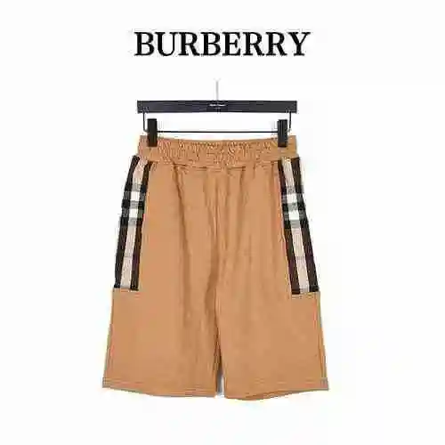 Burberry/Burberry pantalones cortos clásicos con patchwork a cuadros laterales