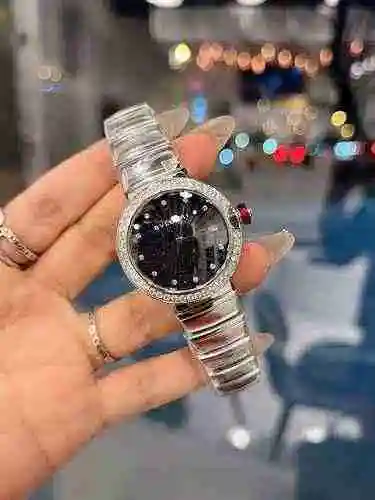 Reloj Bulgari Reloj para mujer combinado con movimiento mecánico original completamente automático C