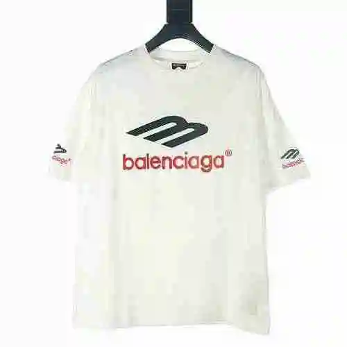 BALENCIAGA/Balenciaga BLCG M camiseta de manga corta desgastada bordada