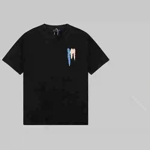 LOUIS VUITTON Show Limited Camiseta de manga corta con estampado de grafiti en la parte delantera y 