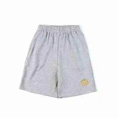 Gucci Gucci 23SS Pantalones cortos con bordado de etiqueta dorada