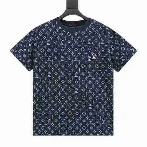 Camiseta de manga corta de punto jacquard vintage 1V 23ss