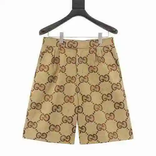 Pantalones cortos casuales vintage con estampado completo de la familia G