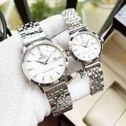 Reloj Rolex para parejas emparejado con movimiento mecánico original totalmente automático Caja de a