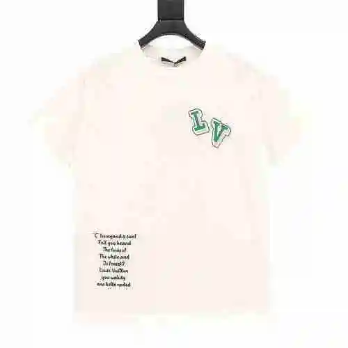 1V 2023 Primavera/Verano Nuevo diseño de logotipo Camiseta de manga corta para pareja