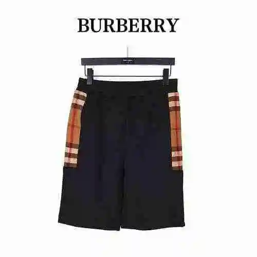 Burberry/Burberry pantalones cortos clásicos con patchwork a cuadros laterales