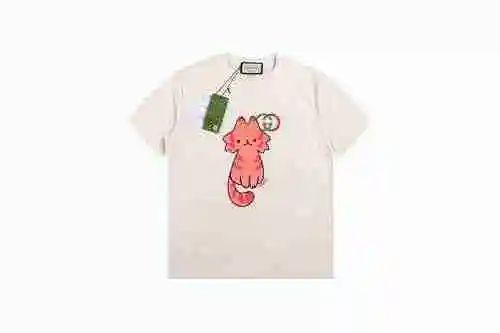 GC 23SS Manga Corta Doble G Estampado Gatito