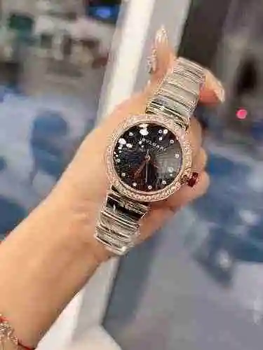 Reloj Bulgari Reloj para mujer combinado con movimiento mecánico original completamente automático C