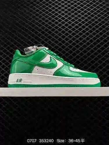 2 Corporate Zapatillas bajas Nike Air Force Low '7 Air Force One charol blanco verde HP3656-533 Tall