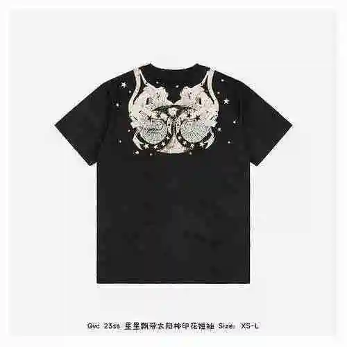 Givenchy/Givenchy 23ss Star Ribbon Helios Estampado Manga corta